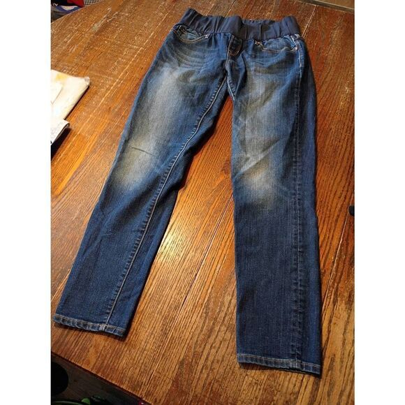 GAP Denim - Size 8 Maternity Gap 1969 Always Skinny Pull On Denim Blue Jeans Casual Pants